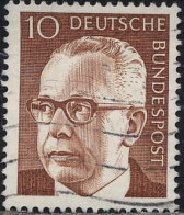 RFA Poste Obl Yv: 506 Mi:636 Bundespräsident Gustav Heinemann (Lign.Ondulées) - Used Stamps
