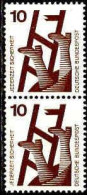 RFA Poste N** Yv: 564 Mi:695A Jederzeit Sicherheit Accidents Du Travail Paire (Dent 1 Peu Courte) - Unused Stamps