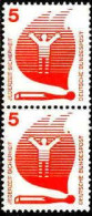 RFA Poste N** Yv: 555 Mi:694A Jederzeit Sicherheit Le Feu Paire - Unused Stamps