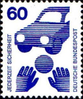 RFA Poste N** Yv: 557d Jederzeit Sicherheit Sécurité Routière N° Noir Au Verso - Unused Stamps