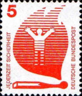 RFA Poste N** Yv: 555 Mi:694A Jederzeit Sicherheit Le Feu - Unused Stamps