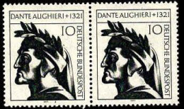 RFA Poste N** Yv: 549 Mi:693 Dante Alighieri Poète Italien Paire - Unused Stamps