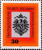 RFA Poste N** Yv: 522 Mi:658 Reichsgründung - Unused Stamps