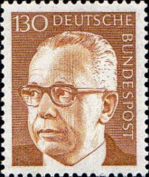 RFA Poste N** Yv: 516C Mi:728 Bundespräsident Gustav Heinemann - Unused Stamps