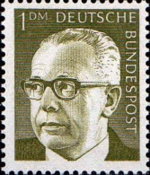 RFA Poste N** Yv: 516 Mi:644 Bundespräsident Gustav Heinemann - Unused Stamps
