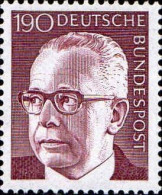 RFA Poste N** Yv: 516H Mi:732 Gustav Heinemann - Unused Stamps