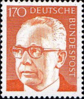 RFA Poste N** Yv: 516G Mi:731 Gustav Heinemann - Unused Stamps