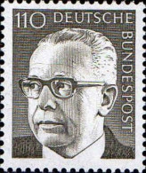 RFA Poste N** Yv: 516A Mi:727 Bundespräsident Gustav Heinemann - Unused Stamps