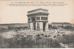 *** 75 *** PARIS  L'arc De Triomphe    TTB  écrite - Autres Monuments, édifices