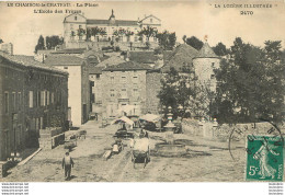 LE CHAMBON  LE CHATEAU  LA PLACE ECOLE DES FRERES - Altri & Non Classificati