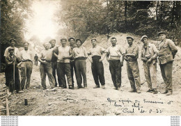 CREIL CARTE PHOTO 1932 EQUIPE DE TERRASSIERS - Creil