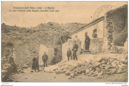 ERUZIONE DELL' ETNA 1910  LE 6 AVRIL LA CASA CISTERNA DELLA REGINA INVESTITA DALLA LAVA - Altri & Non Classificati