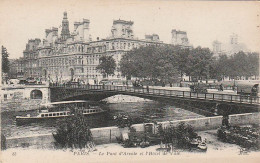 *** 75 *** PARIS Le Pont D'Arcole Et L'hôtel De Ville   écrite - Andere Monumenten, Gebouwen