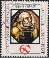 RFA Poste Obl Yv: 884 Mi:1036 Götz Von Berlichingen Chevalier (Obl.mécanique) - Used Stamps
