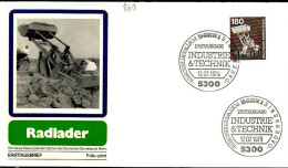 RFA Poste Obl Yv: 860 Mi:993 Radlader (TB Cachet à Date) Fdc Bonn 12-7-78 - 1971-1980