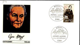 RFA Poste Obl Yv: 844 Mi:1001 Agnes Miegel Poète (TB Cachet à Date) Fdc Bonn 14-2-79 - 1971-1980