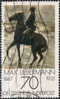 RFA Poste Obl Yv: 838 Mi:987 Max Libermann Cavalier Sur La Plage (Lign.Ondulées) - Used Stamps