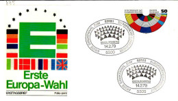 RFA Poste Obl Yv: 845 Mi:1002 1.Direktwahl Zum Europäischen Parlament (TB Cachet à Date) Fdc Bonn 14-2-79 - 1971-1980