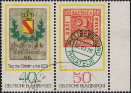 RFA Poste Obl Yv: 827P Mi:981P Tag Der Briefmarke Bord De Feuille (cachet Rond) - Usados