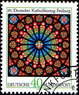 RFA Poste Obl Yv: 824 Mi:977 Deutscher Katolikentag Freiburg Rosace (TB Cachet Rond) - Gebraucht