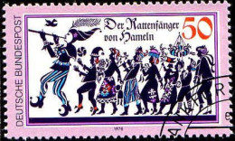 RFA Poste Obl Yv: 819 Mi:972 Der Rattenfänger Von Hammel (TB Cachet Rond) - Usados