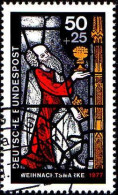 RFA Poste Obl Yv: 802 Mi:955 Weihnachtsmarke Vitrail Basilique St Goeorg (TB Cachet Rond) - Used Stamps