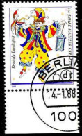 RFA Poste Obl Yv:1181 Mi:1349 Mainzer Carneval Bord De Feuille (TB Cachet à Date) Berlin 14-1-88 - Gebraucht