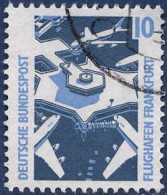 RFA Poste Obl Yv:1179 Mi:1347A Flughafen Frankfurt (cachet Rond) - Used Stamps