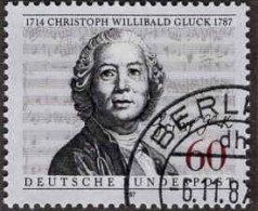 RFA Poste Obl Yv:1175 Mi:1343 Christoph Willibald Gluck Compositeur (TB Cachet Rond) - Gebraucht