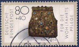 RFA Poste Obl Yv:1174 Mi:1336 Für Die Wohlfahrtspflege 1987 Bursenreliquiar 8. Jahrh. (cachet Rond) - Usati