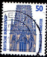 RFA Poste Obl Yv:1167 Mi:1340A Freiburger Münster (Beau Cachet Rond) - Gebruikt