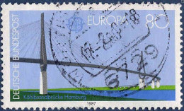 RFA Poste Obl Yv:1154 Mi:1322 Europa Köhlbrandbrücke Hamburg (beau Cachet Rond) - Oblitérés