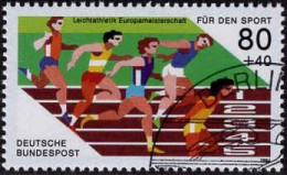RFA Poste Obl Yv:1101 Mi:1269 Für Den Sport Leichtathletik Europameistaerschaft (TB Cachet Rond) - Used Stamps