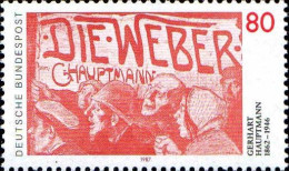 RFA Poste N** Yv:1176 Mi:1344 Gerhart Hauptmann Die Weber - Unused Stamps