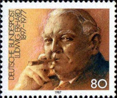 RFA Poste N** Yv:1140 Mi:1308 Ludwig Erhard 1897-1977 (Chancelier) - Neufs