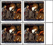 RFA Poste N** Yv:1135 Mi:1303 Weihnachten Ortenberger Altar (Bloc De 4) - Unused Stamps