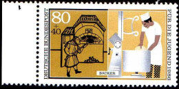 RFA Poste N** Yv:1109 Mi:1277 Für Die Jugend Bäcker Bord De Feuille - Unused Stamps