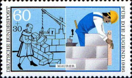 RFA Poste N** Yv:1107 Mi:1275 Für Die Jugend Maurer - Unused Stamps