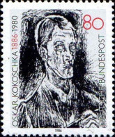 RFA Poste N** Yv:1104 Mi:1272 Oskar Kokoschka 1886-1980 (Peintre) - Ongebruikt