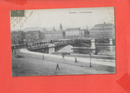 76 ROUEN Cpa Animée Pont Boieldieu     Edit JB - Rouen