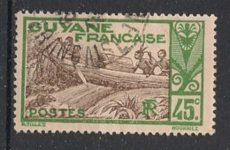 GUYANE - 1929-38 - N°YT. 119 - Pirogue 45c - Oblitéré / Used - Gebraucht