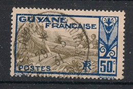 GUYANE - 1929-38 - N°YT. 120 - Pirogue 50c - Oblitéré / Used - Gebraucht