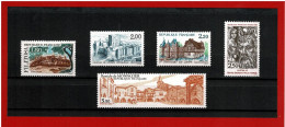 1986 - N° 2401 à 2405 - NEUFS** - 5 TIMBRES - SERIE TOURISTIQUE -   COTE Y & T : 6.20euros - Ongebruikt