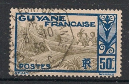 GUYANE - 1929-38 - N°YT. 120 - Pirogue 50c - Oblitéré / Used - Used Stamps