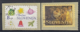 SLOVENIA 449-450,used,hinged - Noël