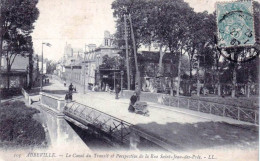 80 - Somme -  ABBEVILLE -  Le Canal Du Transit Et Perspective De La Rue Saint Jean Des Prés - Abbeville