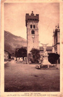 74 - Haute Savoie -  SAINT JEOIRE - La Place Du Marché Et Le Clocher - Monument Aux Morts - Saint-Jeoire