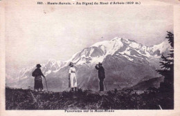 74 - Haute Savoie -  MEGEVE - Au Signal Du Mont D'Arbois - Panorama Sur Le Mont Blanc - Megève