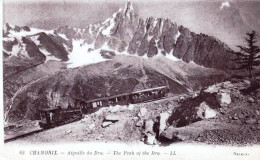 74 - Haute Savoie - CHAMONIX  - Chemin De Fer De Montenvers Et L'Aiguille Du Dru - Chamonix-Mont-Blanc