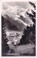 74 - Haute Savoie -  CHAMONIX - Vue Generale Et Le  Mont Blanc  - Chamonix-Mont-Blanc